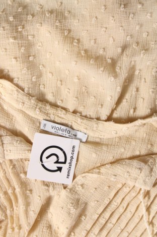Дамска блуза Violeta by Mango, Размер L, Цвят Бежов, Цена 20,00 лв.