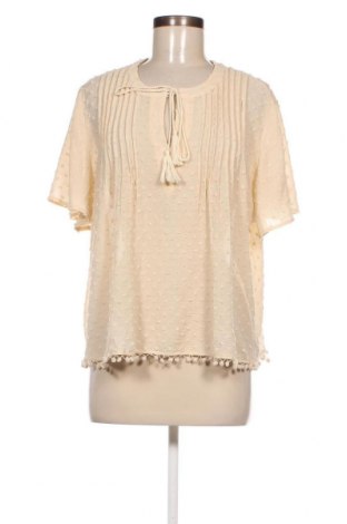 Дамска блуза Violeta by Mango, Размер L, Цвят Бежов, Цена 20,00 лв.