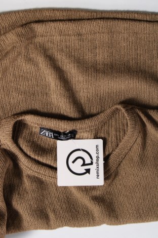 Γυναικεία μπλούζα Zara, Μέγεθος L, Χρώμα  Μπέζ, Τιμή 1,86 €