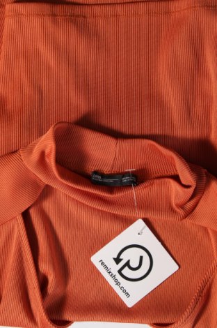 Дамска блуза Zara, Размер S, Цвят Кафяв, Цена 20,00 лв.
