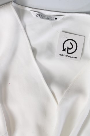 Γυναικεία μπλούζα Zara, Μέγεθος L, Χρώμα Λευκό, Τιμή 12,37 €