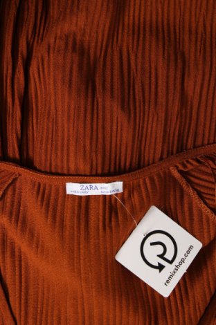 Дамска блуза Zara, Размер S, Цвят Оранжев, Цена 5,40 лв.