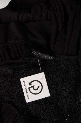 Дамска блуза Zara, Размер M, Цвят Черен, Цена 9,60 лв.