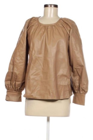 Дамска блуза Zara, Размер M, Цвят Бежов, Цена 11,73 лв.