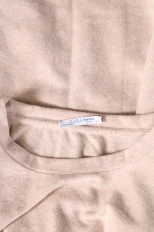 Дамска блуза Zara Trafaluc, Размер L, Цвят Бежов, Цена 6,80 лв.