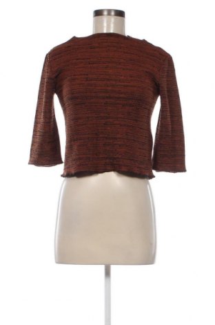 Дамска блуза Zara Trafaluc, Размер S, Цвят Кафяв, Цена 19,99 лв.