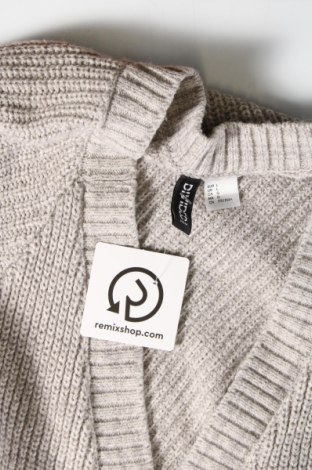 Damen Strickjacke H&M Divided, Größe L, Farbe Grau, Preis 8,07 €