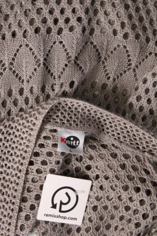 Дамска жилетка Knitt, Размер L, Цвят Сив, Цена 6,67 лв.