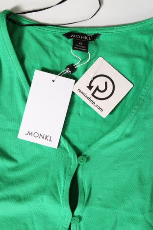 Дамска жилетка Monki, Размер XS, Цвят Зелен, Цена 9,31 лв.