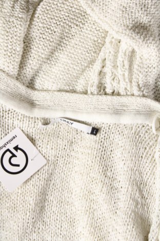 Damen Strickjacke ONLY, Größe L, Farbe Weiß, Preis 5,57 €