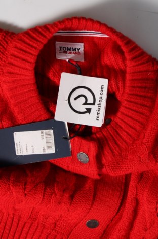 Cardigan de damă Tommy Jeans, Mărime S, Culoare Roșu, Preț 345,56 Lei