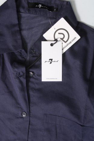 Γυναικείο πουκάμισο 7 For All Mankind, Μέγεθος XS, Χρώμα Μπλέ, Τιμή 100,70 €
