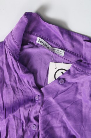 Γυναικείο πουκάμισο Bershka, Μέγεθος XS, Χρώμα Βιολετί, Τιμή 12,83 €