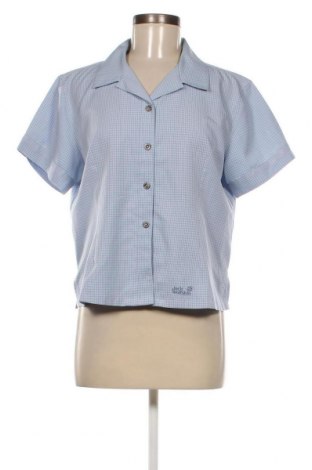 Γυναικείο πουκάμισο Jack Wolfskin, Μέγεθος L, Χρώμα Μπλέ, Τιμή 7,97 €