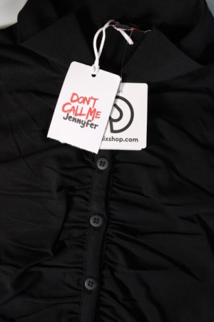 Γυναικείο πουκάμισο Jennyfer, Μέγεθος XXS, Χρώμα Μαύρο, Τιμή 7,22 €