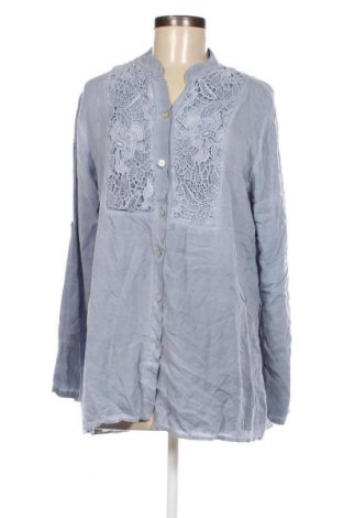 Γυναικείο πουκάμισο Made In Italy, Μέγεθος M, Χρώμα Μπλέ, Τιμή 6,65 €