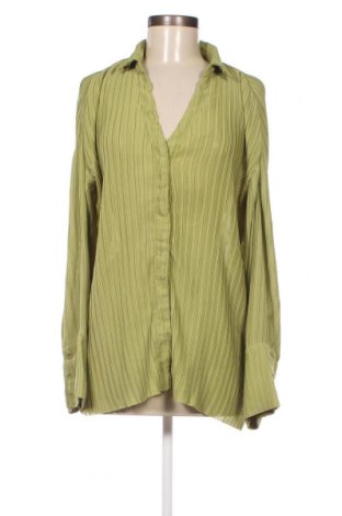 Γυναικείο πουκάμισο NA-KD, Μέγεθος XS, Χρώμα Πράσινο, Τιμή 5,94 €