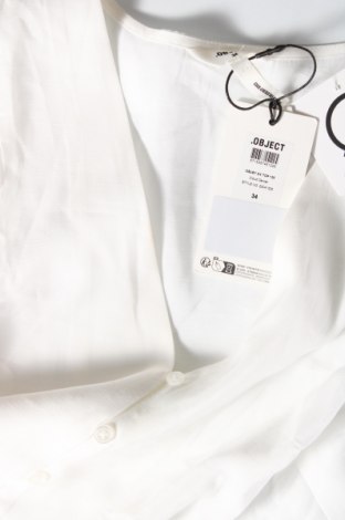Γυναικείο πουκάμισο Object, Μέγεθος XS, Χρώμα Λευκό, Τιμή 37,11 €
