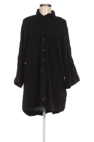 Γυναικείο πουκάμισο Object, Μέγεθος XXL, Χρώμα Μαύρο, Τιμή 31,54 €