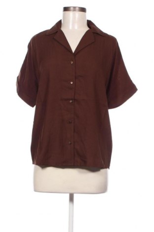 Γυναικείο πουκάμισο Pieces, Μέγεθος M, Χρώμα Καφέ, Τιμή 5,57 €