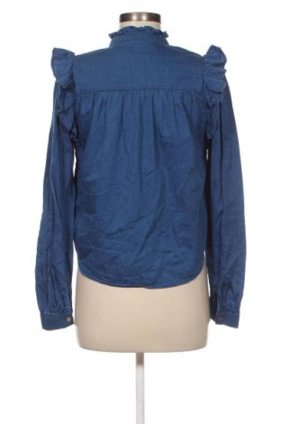 Γυναικείο πουκάμισο Q/S by S.Oliver, Μέγεθος XS, Χρώμα Μπλέ, Τιμή 14,85 €