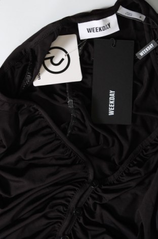 Γυναικείο πουκάμισο Weekday, Μέγεθος M, Χρώμα Μαύρο, Τιμή 4,87 €