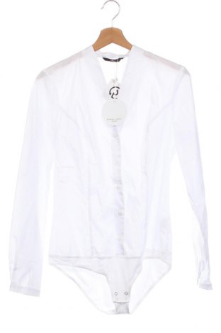Дамска риза-боди Nife, Размер M, Цвят Бял, Цена 80,58 лв.
