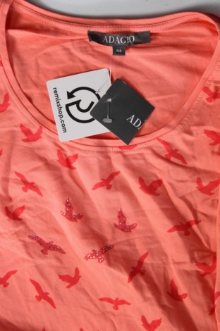 Γυναικείο t-shirt Adagio, Μέγεθος XL, Χρώμα Πορτοκαλί, Τιμή 12,99 €