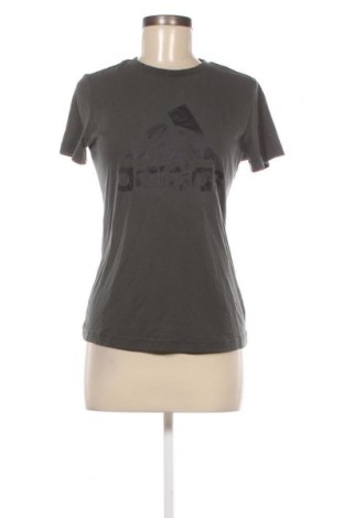 Γυναικείο t-shirt Adidas, Μέγεθος S, Χρώμα Γκρί, Τιμή 12,37 €