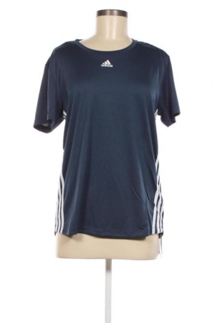 Γυναικείο t-shirt Adidas, Μέγεθος S, Χρώμα Μπλέ, Τιμή 25,42 €