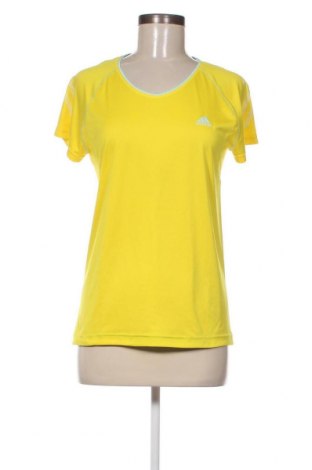 Γυναικείο t-shirt Adidas, Μέγεθος M, Χρώμα Κίτρινο, Τιμή 12,37 €