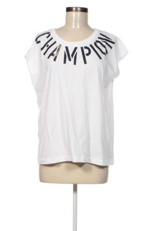 Γυναικείο t-shirt Campione, Μέγεθος L, Χρώμα Λευκό, Τιμή 22,13 €
