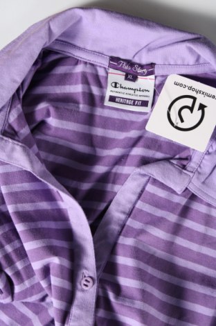 Γυναικείο t-shirt Champion, Μέγεθος XL, Χρώμα Βιολετί, Τιμή 6,80 €
