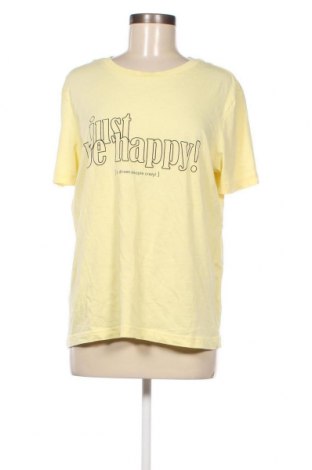Γυναικείο t-shirt Clockhouse, Μέγεθος L, Χρώμα Κίτρινο, Τιμή 6,83 €