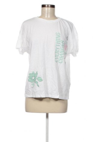 Γυναικείο t-shirt Clockhouse, Μέγεθος L, Χρώμα Λευκό, Τιμή 8,04 €