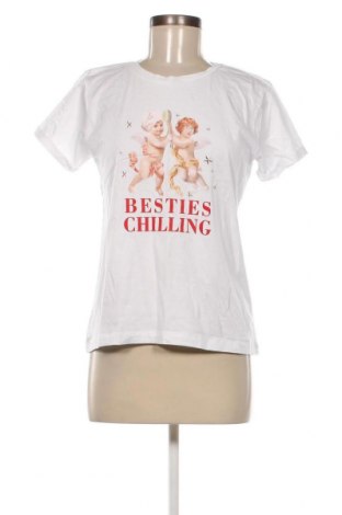 Γυναικείο t-shirt Clockhouse, Μέγεθος L, Χρώμα Λευκό, Τιμή 6,67 €