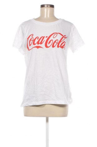 Damen T-Shirt Coca Cola, Größe M, Farbe Weiß, Preis 19,52 €