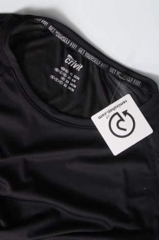 Дамска тениска Crivit, Размер XS, Цвят Черен, Цена 12,94 лв.