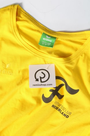 Γυναικείο t-shirt Erima, Μέγεθος XS, Χρώμα Κίτρινο, Τιμή 5,15 €
