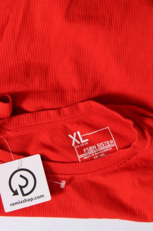 Damski T-shirt FSBN Sister, Rozmiar XL, Kolor Czerwony, Cena 34,51 zł