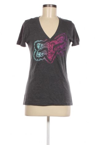 Γυναικείο t-shirt Fox, Μέγεθος M, Χρώμα Γκρί, Τιμή 12,37 €