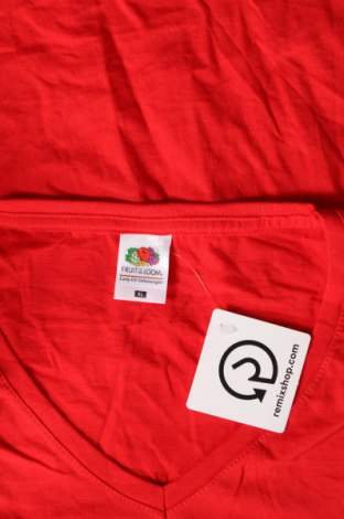 Дамска тениска Fruit Of The Loom, Размер XL, Цвят Червен, Цена 13,00 лв.