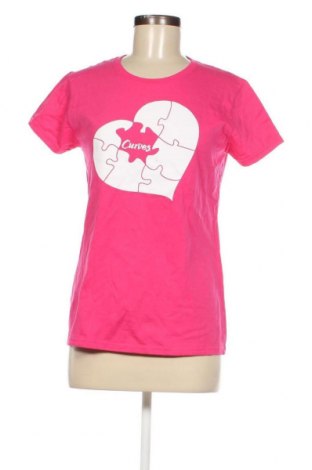 Дамска тениска Gildan, Размер M, Цвят Розов, Цена 7,80 лв.