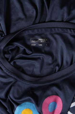 Damen T-Shirt James & Nicholson, Größe L, Farbe Blau, Preis € 7,69