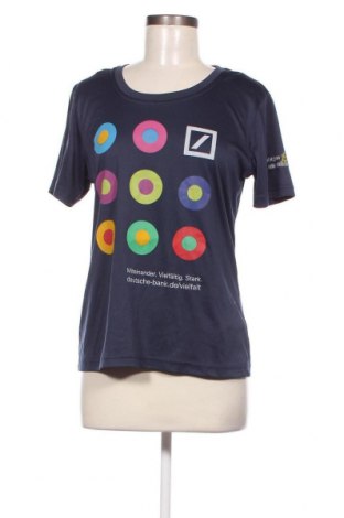 Γυναικείο t-shirt James & Nicholson, Μέγεθος L, Χρώμα Μπλέ, Τιμή 6,83 €