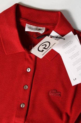 Γυναικείο t-shirt Lacoste, Μέγεθος XS, Χρώμα Κόκκινο, Τιμή 35,05 €