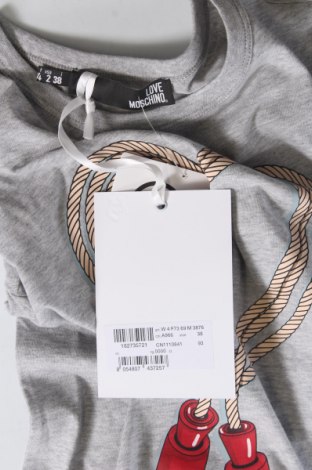 Damen T-Shirt Love Moschino, Größe XS, Farbe Grau, Preis 48,25 €
