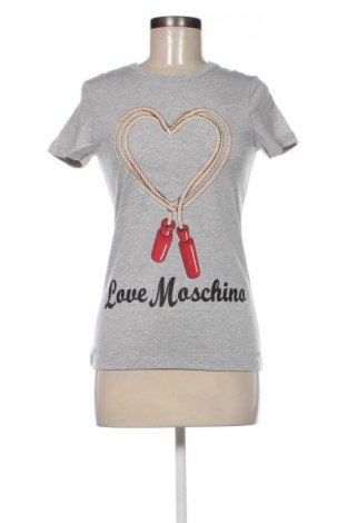 Γυναικείο t-shirt Love Moschino, Μέγεθος XS, Χρώμα Γκρί, Τιμή 51,26 €