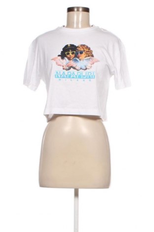 Дамска тениска Napapijri x Fiorucci, Размер XS, Цвят Бял, Цена 97,11 лв.