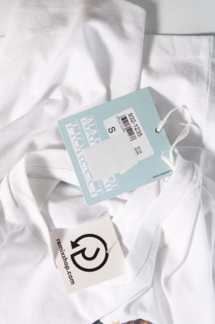 Γυναικείο t-shirt Napapijri x Fiorucci, Μέγεθος S, Χρώμα Λευκό, Τιμή 51,26 €
